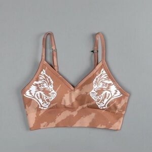 Darc Sport She Everson Seamless Sports Bra Desert Rose Mojave Brown Native Camo